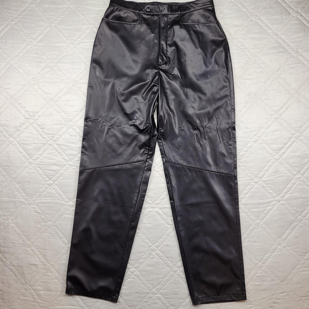 Carolina Blues Black‎ Faux Leather pants size 12